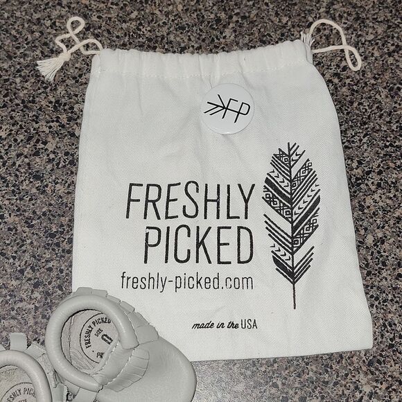 New Freshly Picked Slate Gray Soft Bottom Slip-on Moccasin Shoes Size 0 - Picture 5 of 9